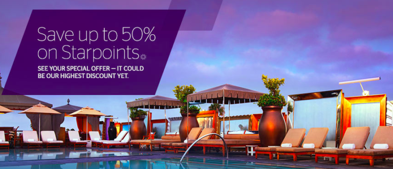 50% off Starwood points offer