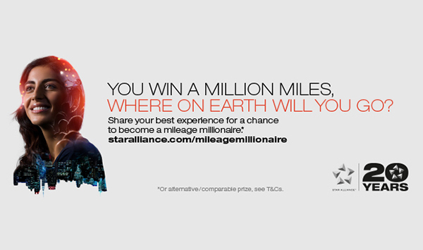Win One Million Star Alliance Miles with Mileage Millionaire Competition