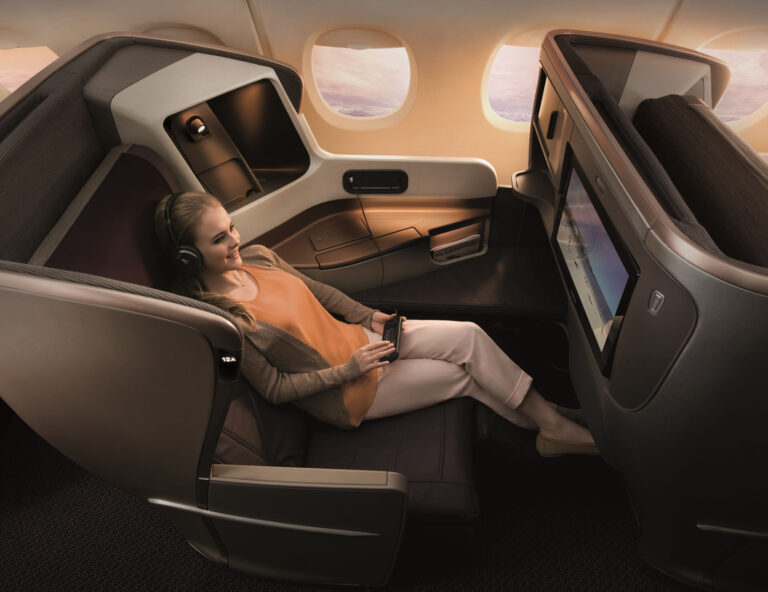 singapore airlines a350 business class brisbane to sydney